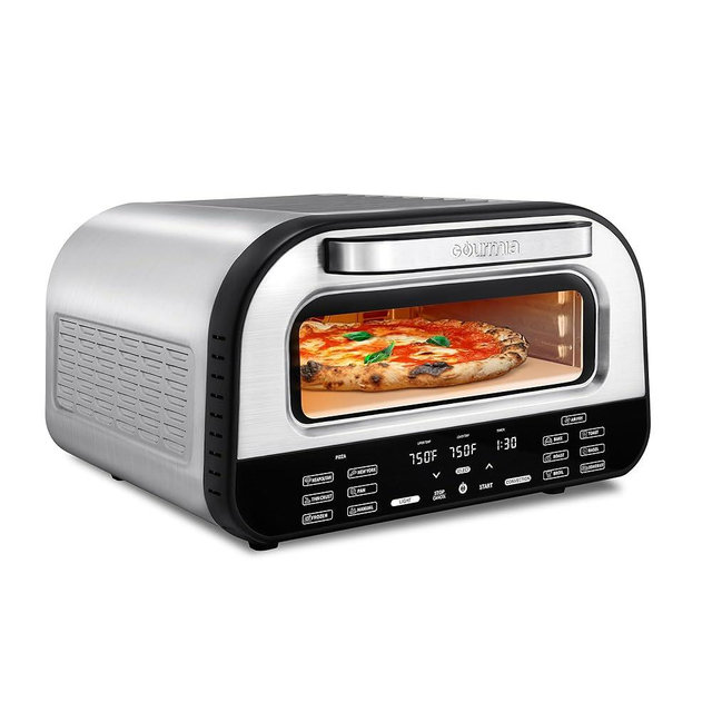 Gourmia Indoor Pizza Oven Air Fryer Toaster – 1800W Countertop Multi-Cooker with Pizza Stone, Digital Controls & 6 Presets – Bake, Toast, Broil, Dehydrate & More