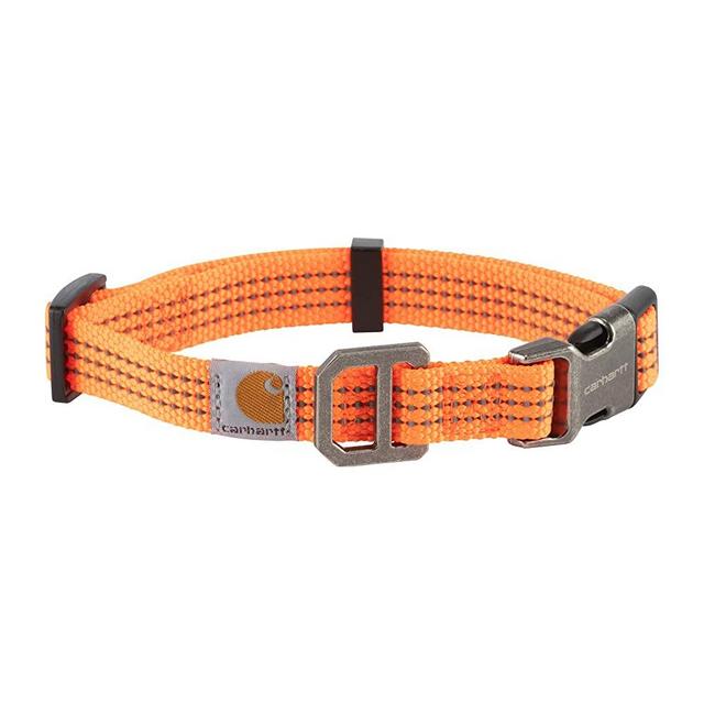 Carhartt Pet Fully Adjustable Webbing Collars for Dogs, Reflective Stitching for Visibility