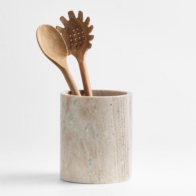Crate and Barrel, Tuscan Kitchen Marble Utensil Holder | Zola