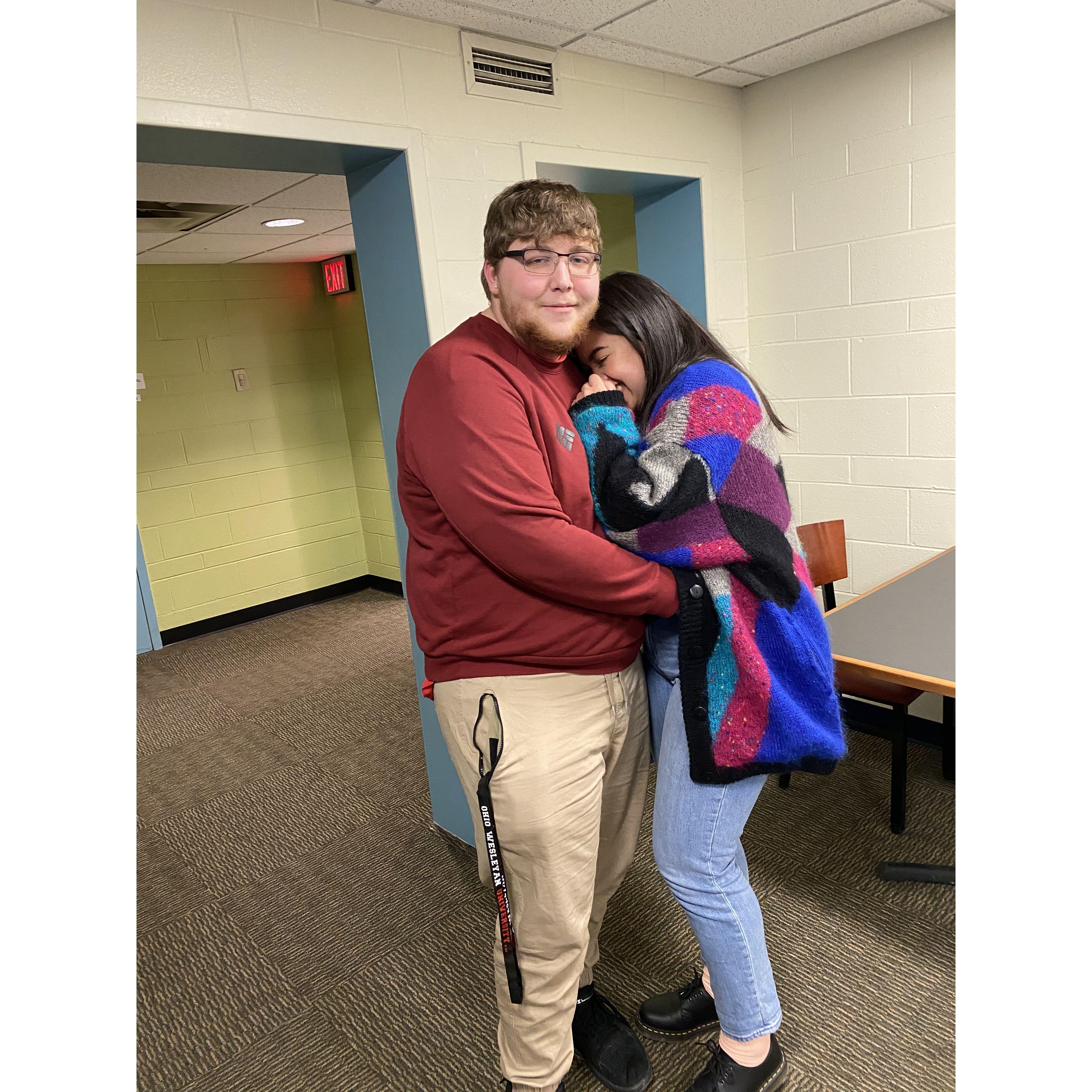 Our first photo together!