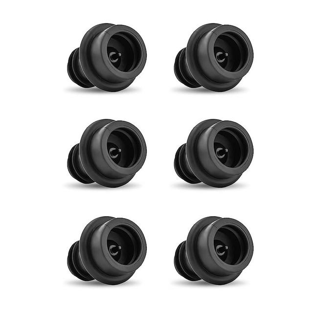 OWO Wine Saver Vacuum Stoppers Pack of 6 Rubber Wine Corks, Reusable Wine Preserver for Air Vacuum Pump, Wine Sealer Keeps Wine Fresh