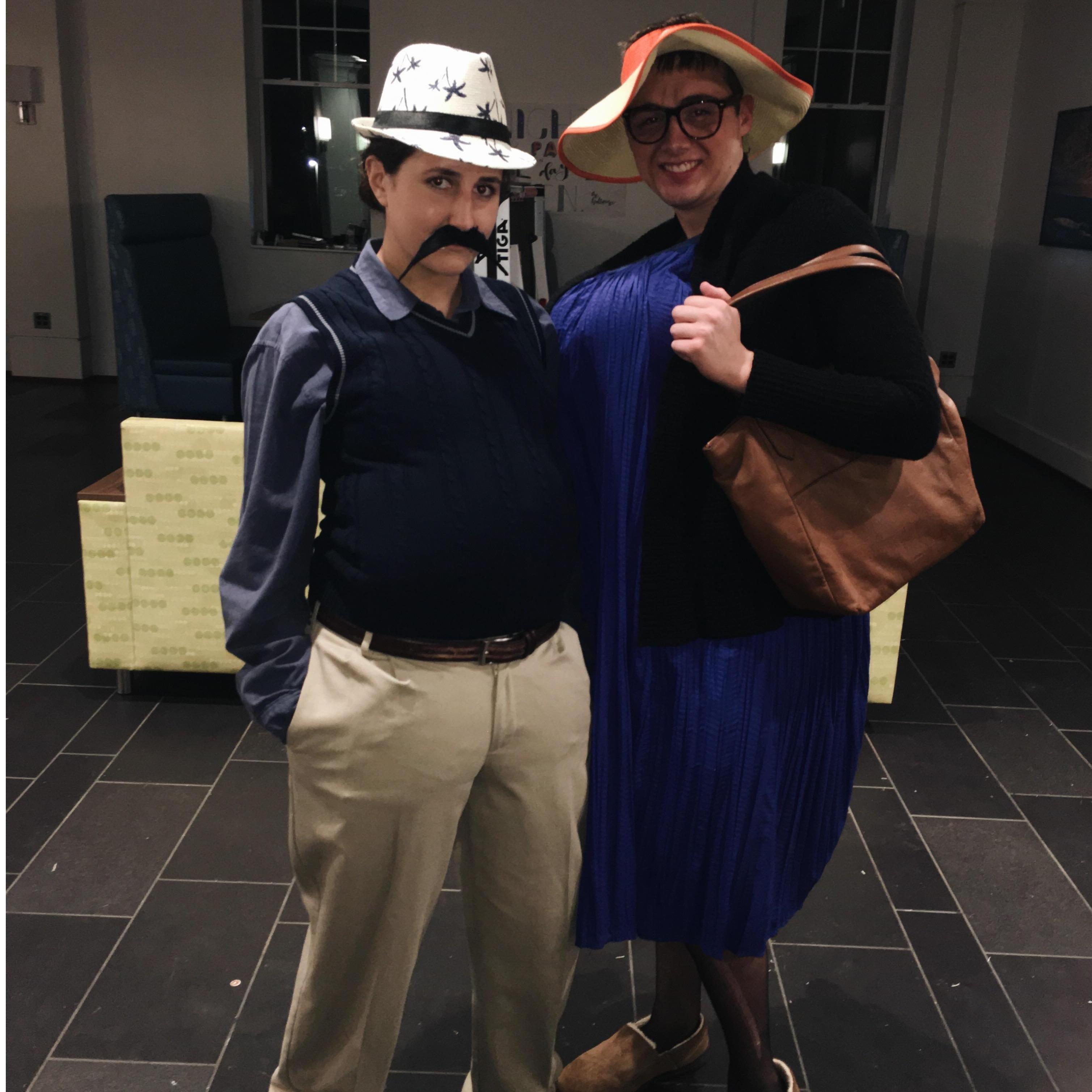 halloween 2018 - an elderly couple
