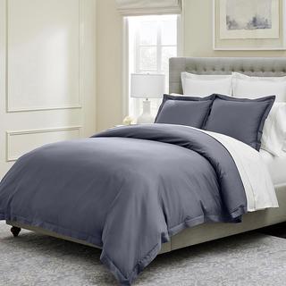 Signature Hemmed Organic 3-Piece Duvet Set
