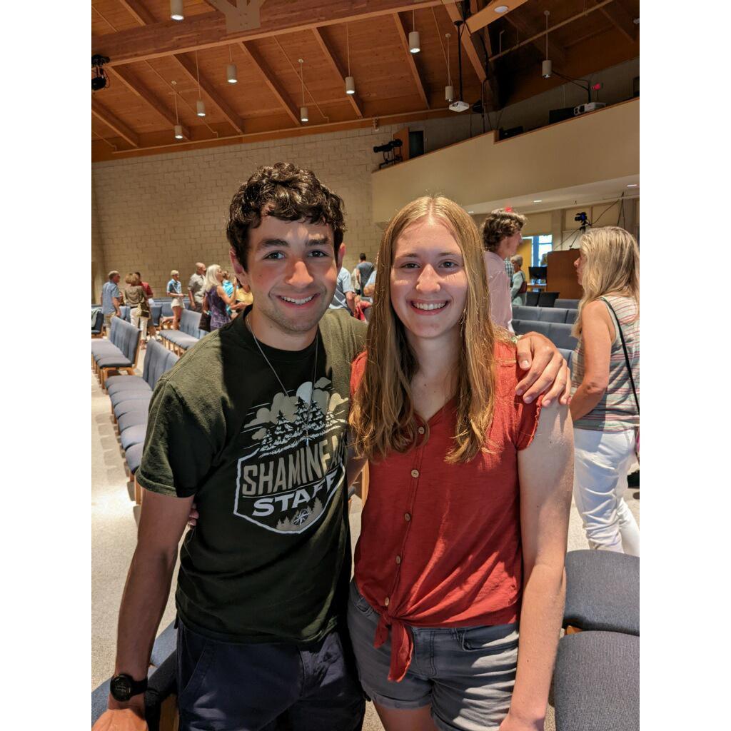 Summer 2022 working at Camp Shamineau together.