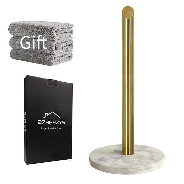 Paper Towel Holder, Gold Paper Towel Holder,Marble Paper Towel Holder, Paper Towel Holder countertop,Paper Towel Rack,Paper Towel Holders…