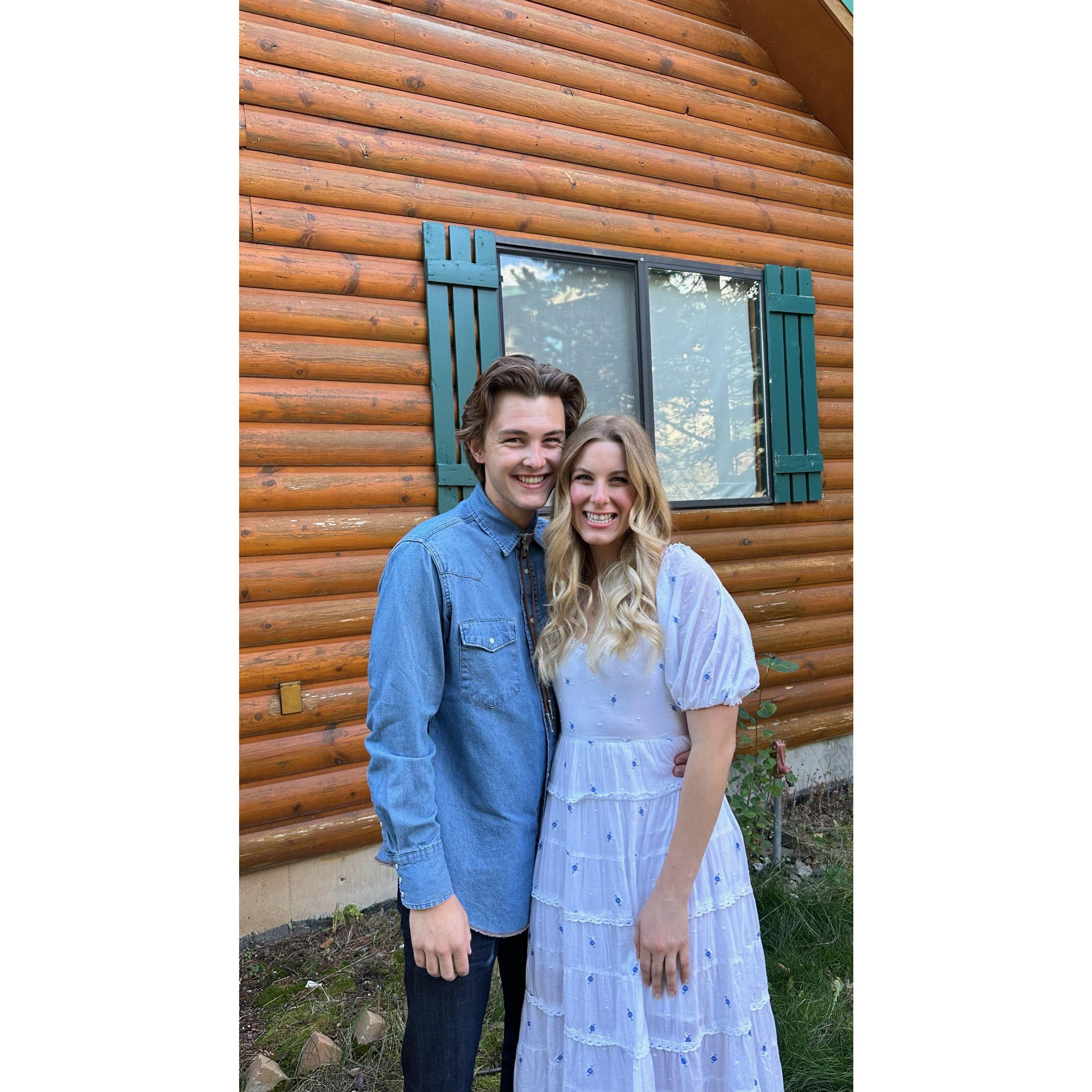 Last picture of the two of us as boyfriend + girlfriend. Just 45 minutes later, we would be ENGAGED!