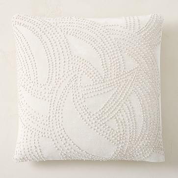 Knot Embroidered Pillow Cover
