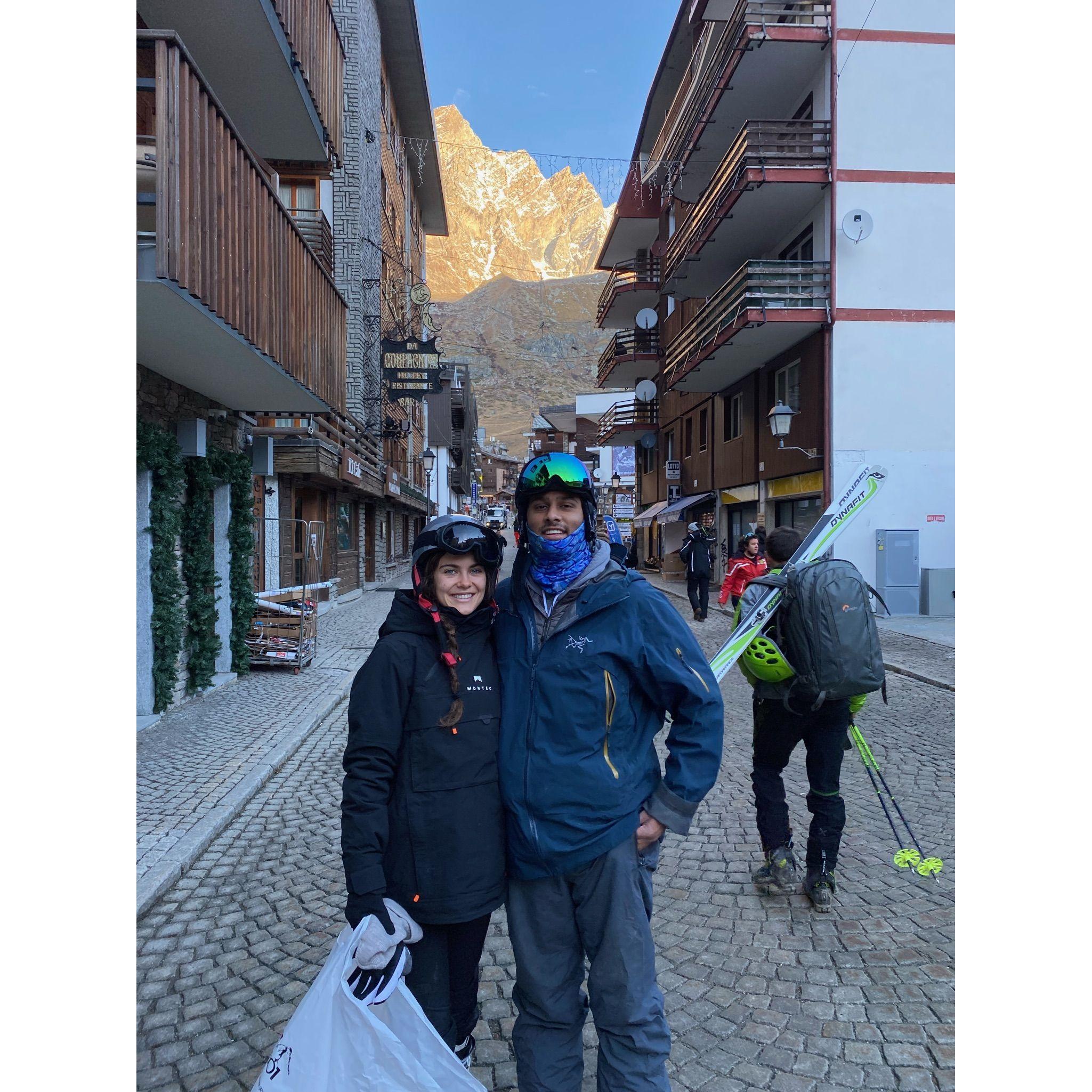 skiing in Italy visiting our besties!!!