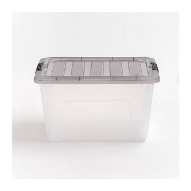 IRIS 32qt Stack and Pull Plastic Storage Bin