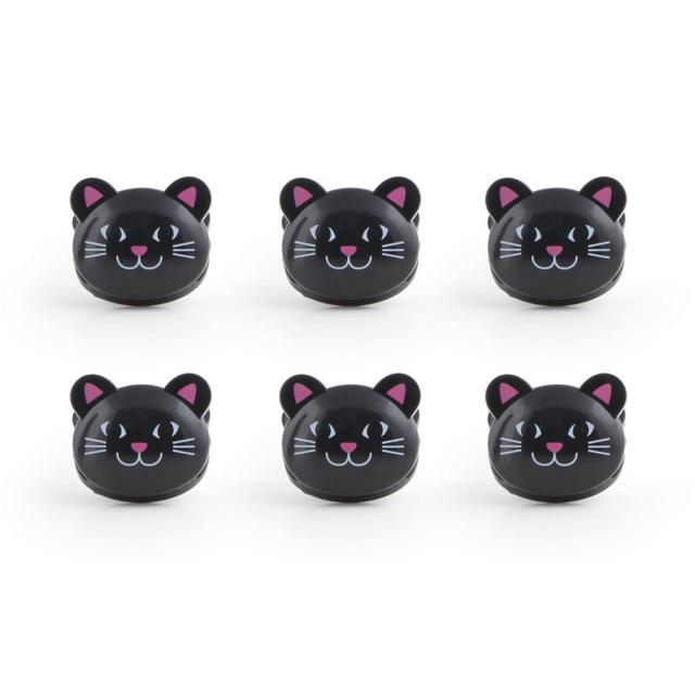 Kikkerland® Design Cat Bag Clip (Set of 6)
