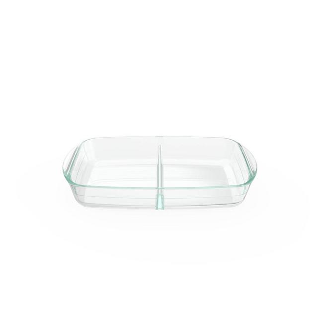 Pyrex 8"x12" Divided Glass Bakeware