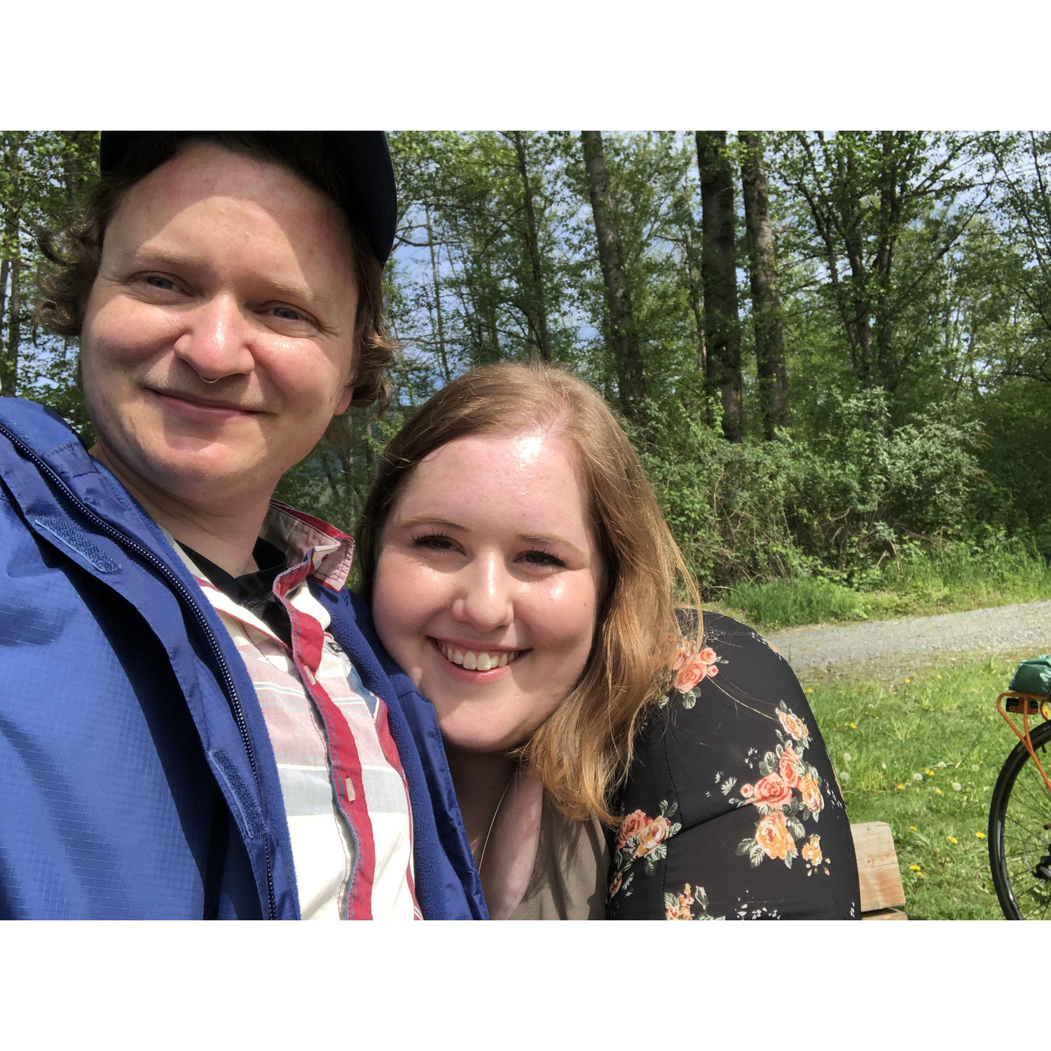 Bike riding together