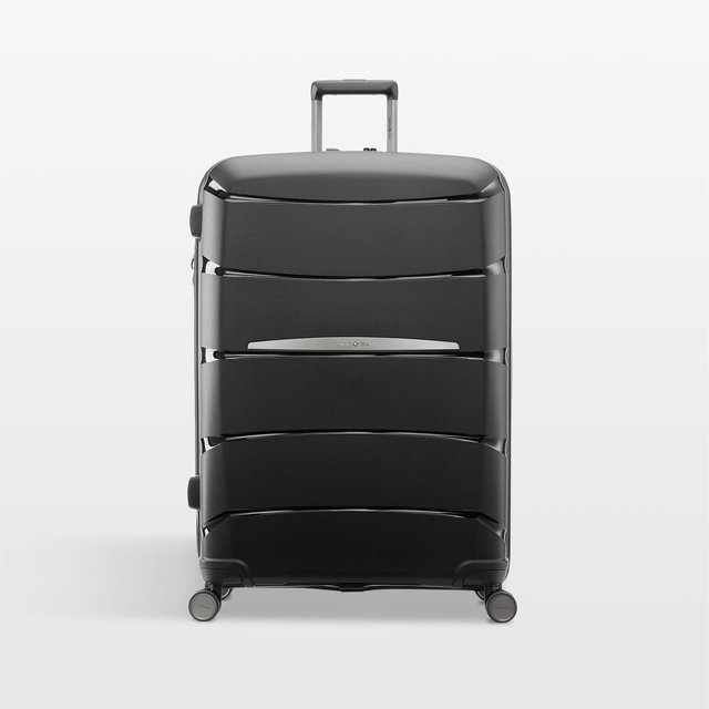 Samsonite Outline Pro Large Checked Spinner in Midnight Black