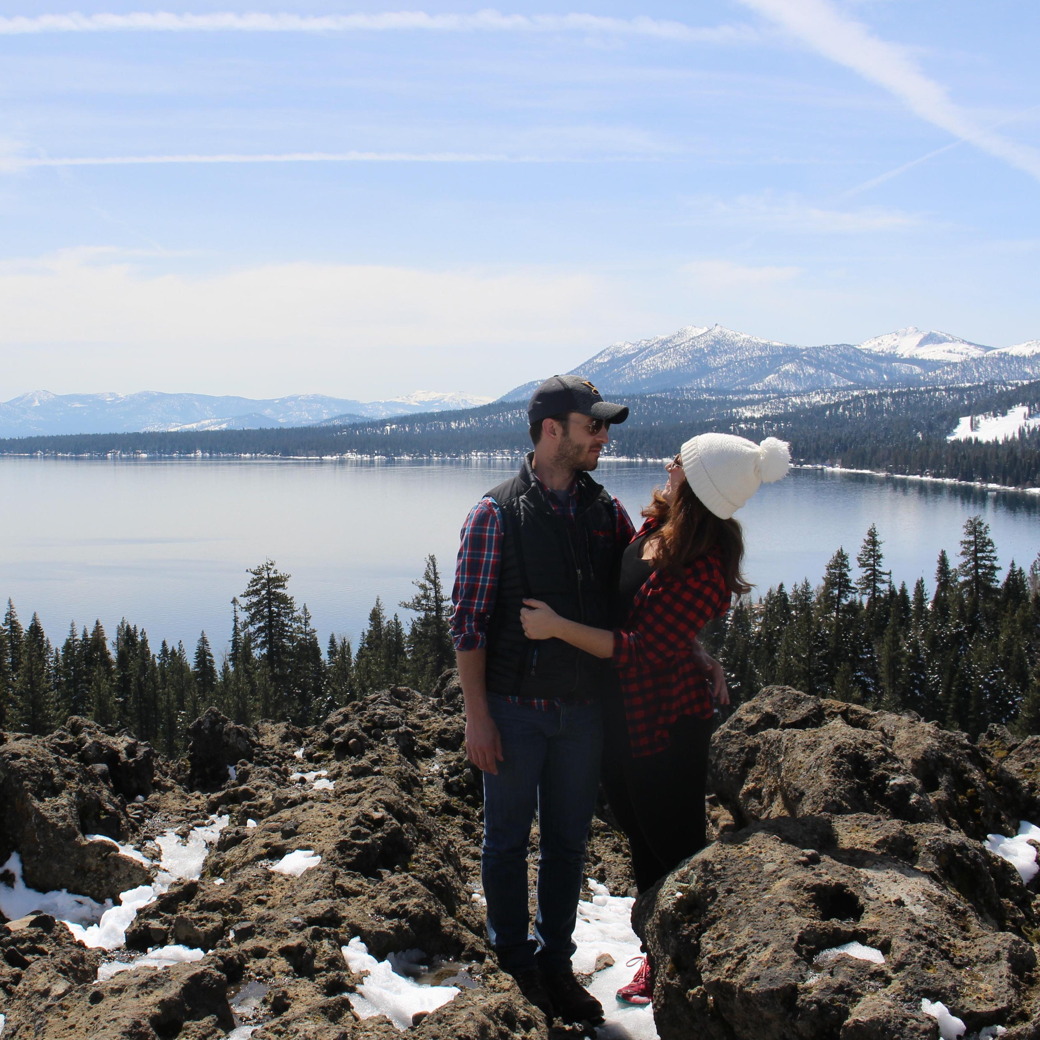 The weekend he auditioned and met my best friends at Lake Tahoe. Spoiler alert, they loved him.