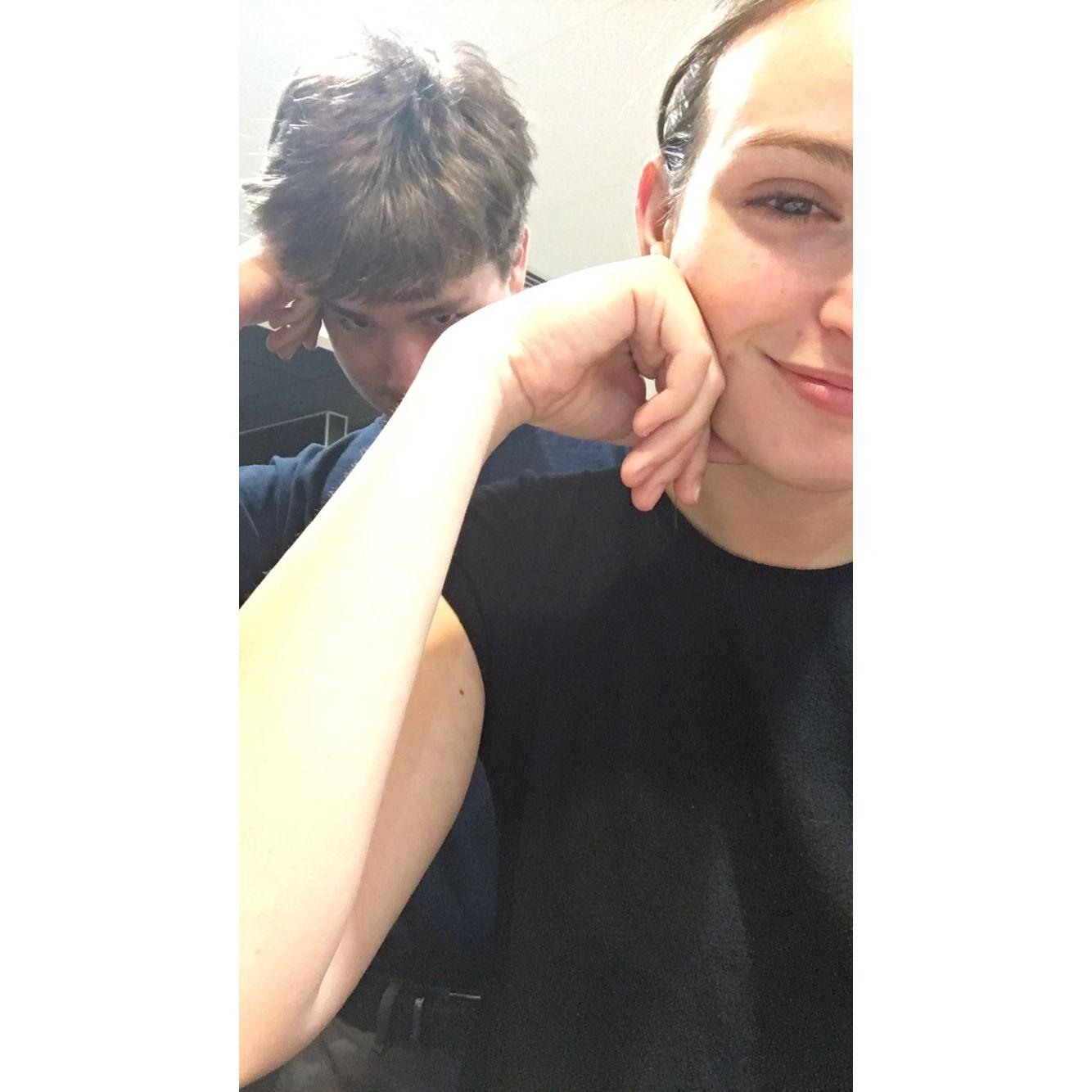 Our first picture together (as freinds), we are both 17 in this picture!