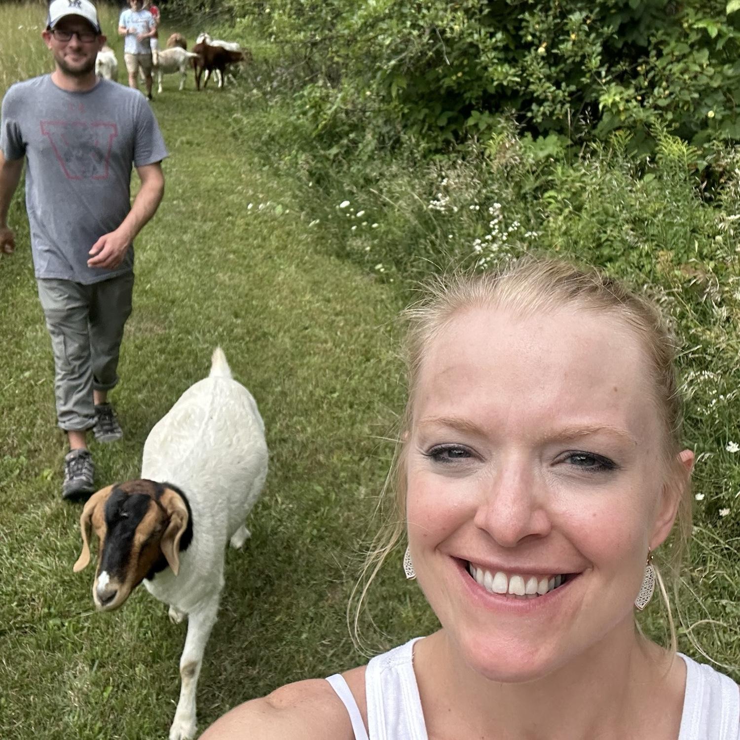 Who doesn't like to hike with goats??
