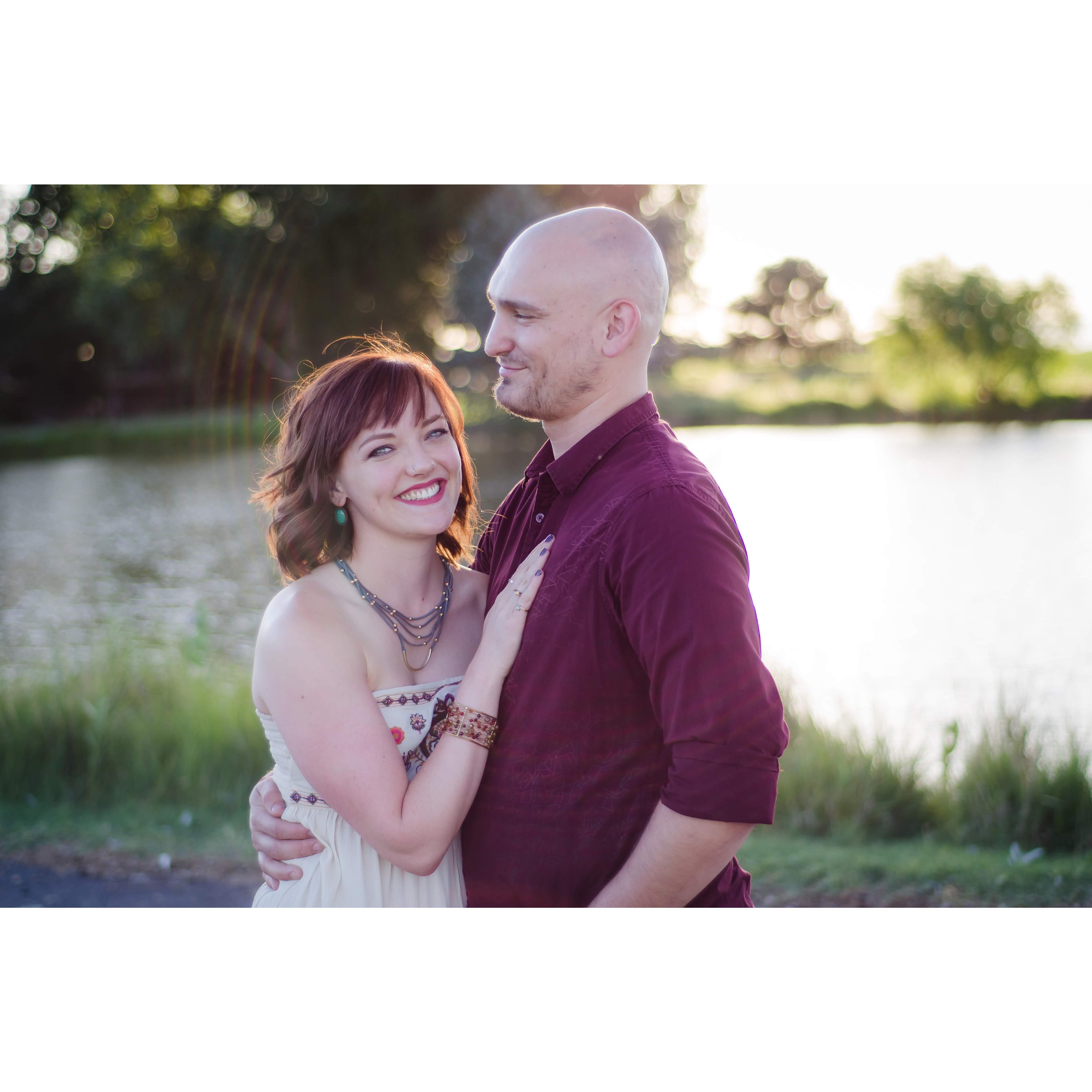 In love. With this man and with the light flare!