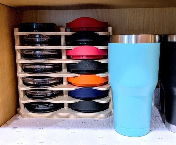 Yeti Lid Organizer, Tumbler Lid Organizer, Kitchen Lid Storage