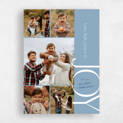 Dusty Blue Holiday Card - Whistler