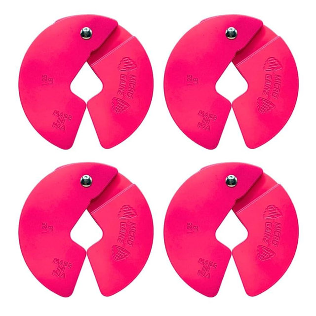 Micro Gainz Dumbbell Fractional 1.25lb Weight Plate, Ideal for Micro Loading, (Choose Color) 4 Piece Fractional Weight Plates, Designed for Dumbbell Training, Made In USA