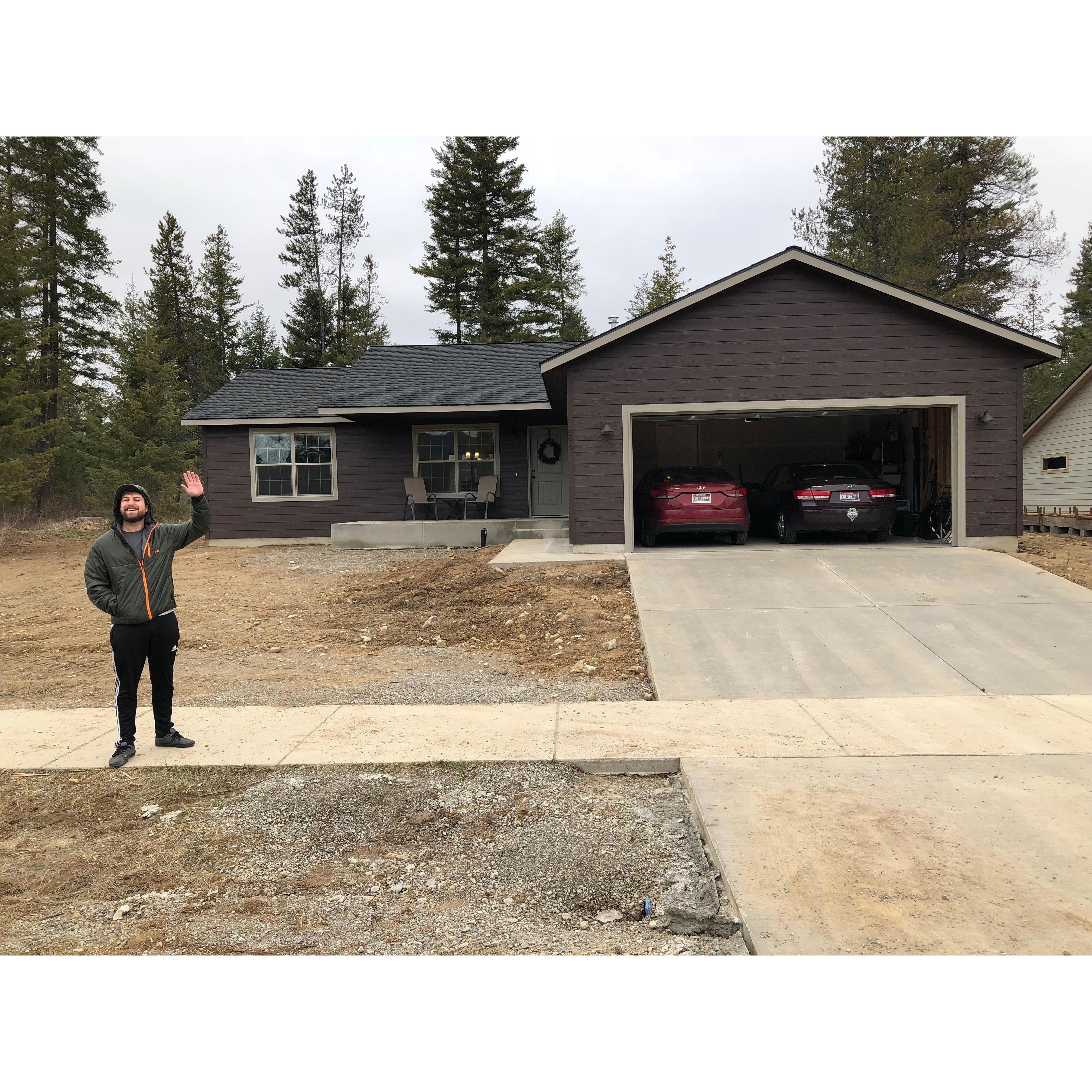 The day we bought our first house in Spirit Lake, ID!