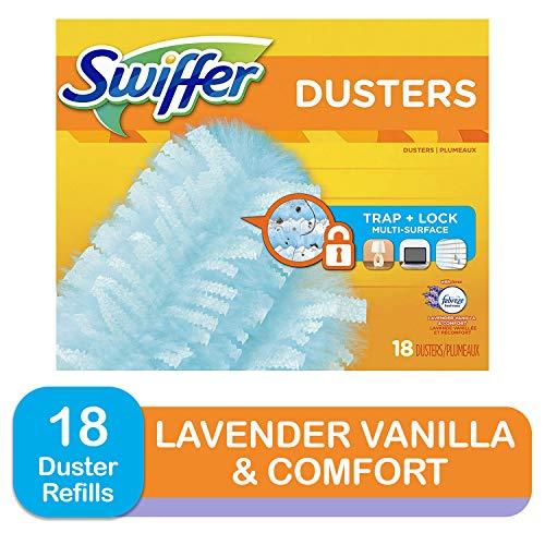 Swiffer 180 Dusters, Multi Surface Refills with Febreze Lavender Vanilla & Comfort Scent, 18 Count