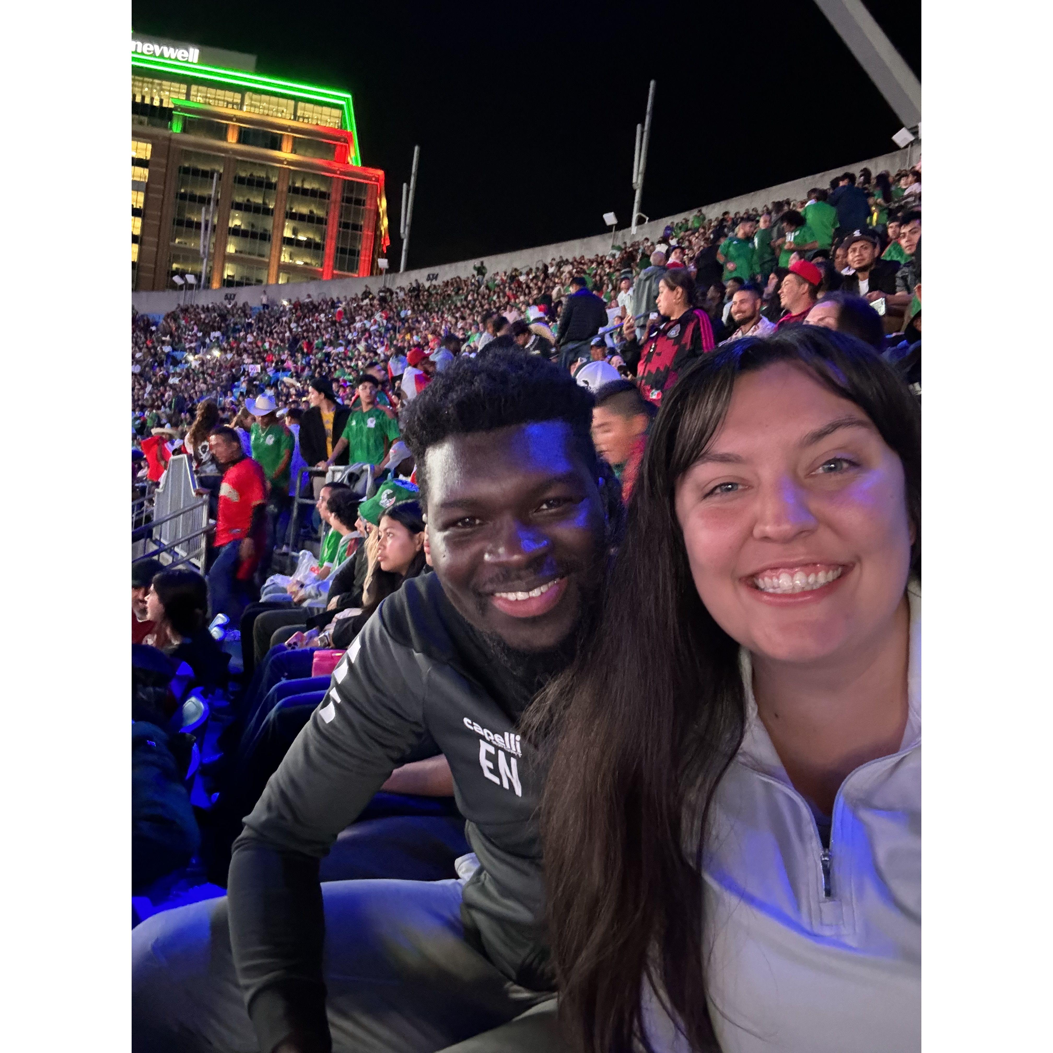 Trip to Charlotte, NC to see Ghana vs. Mexico play.