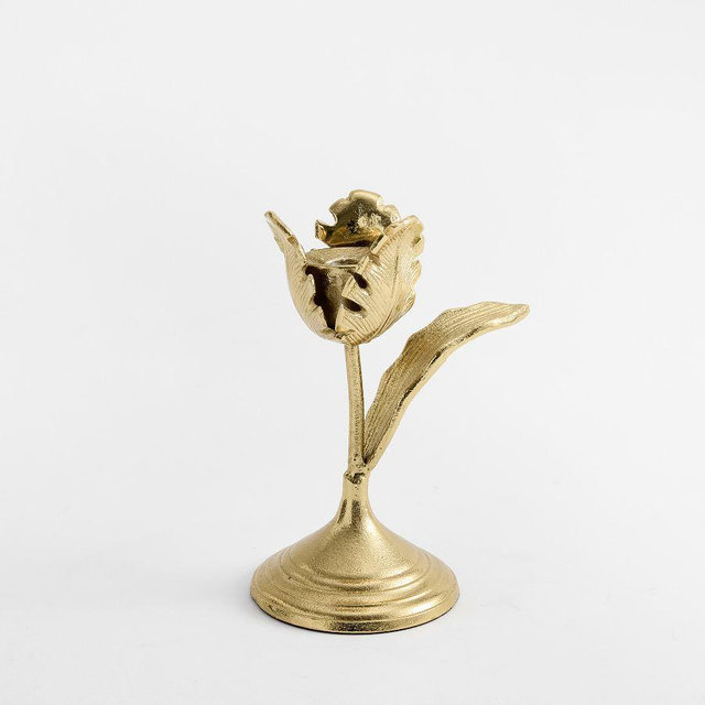 Monique Lhullier Tulip Taper Holder, Small, Brass