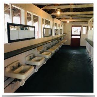 Shared bathrooms for shared cabins 