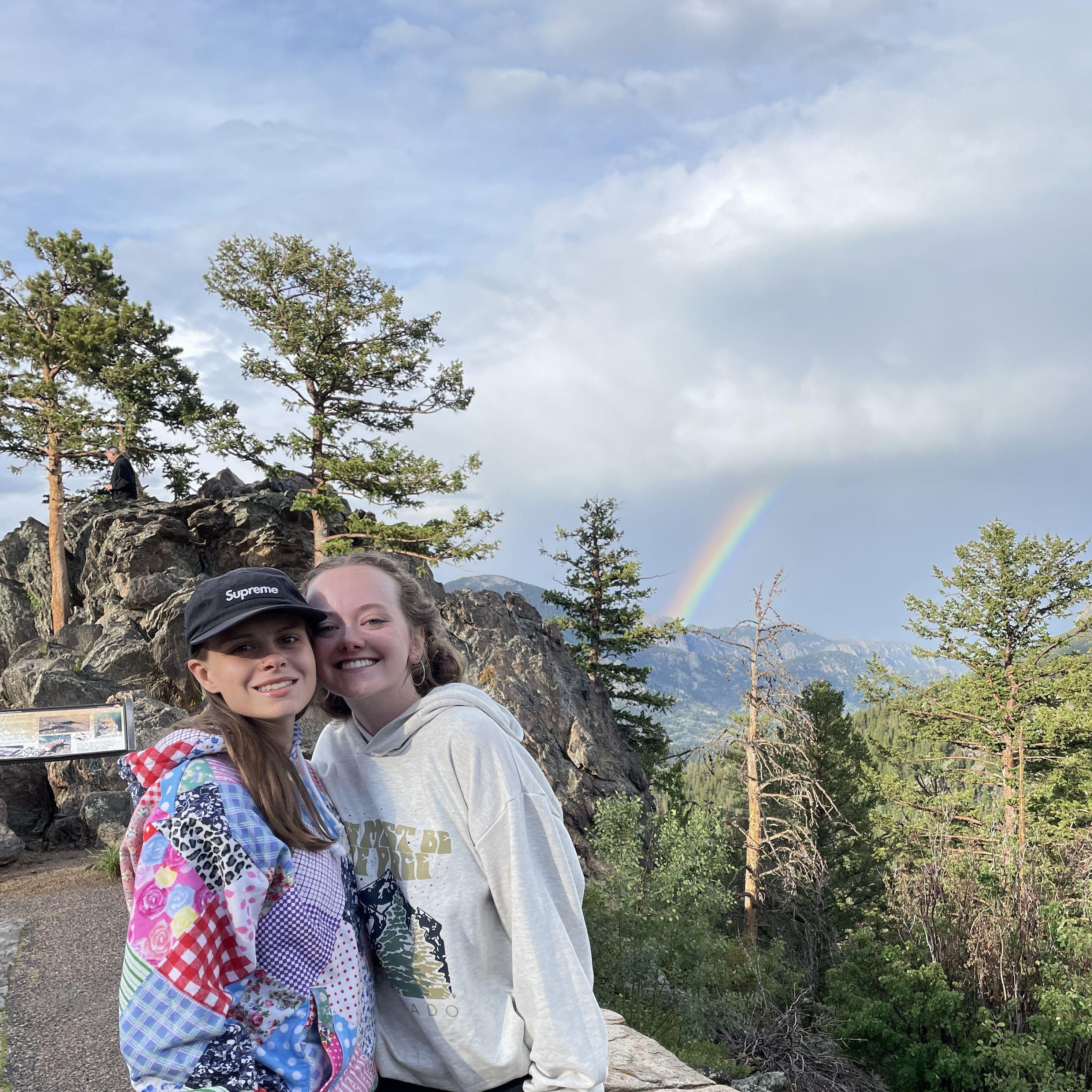 one of our many trips to colorado - extra special bc of the rainbow :)