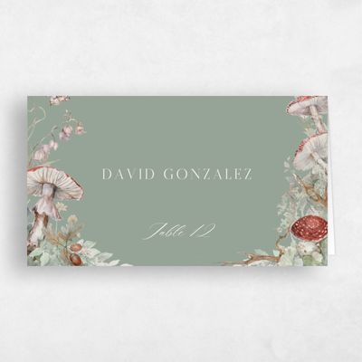 Sage, Green Wedding Place Card - Eden