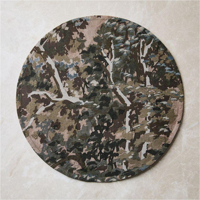 Scenic Trees Placemat, Multi, Set of 4