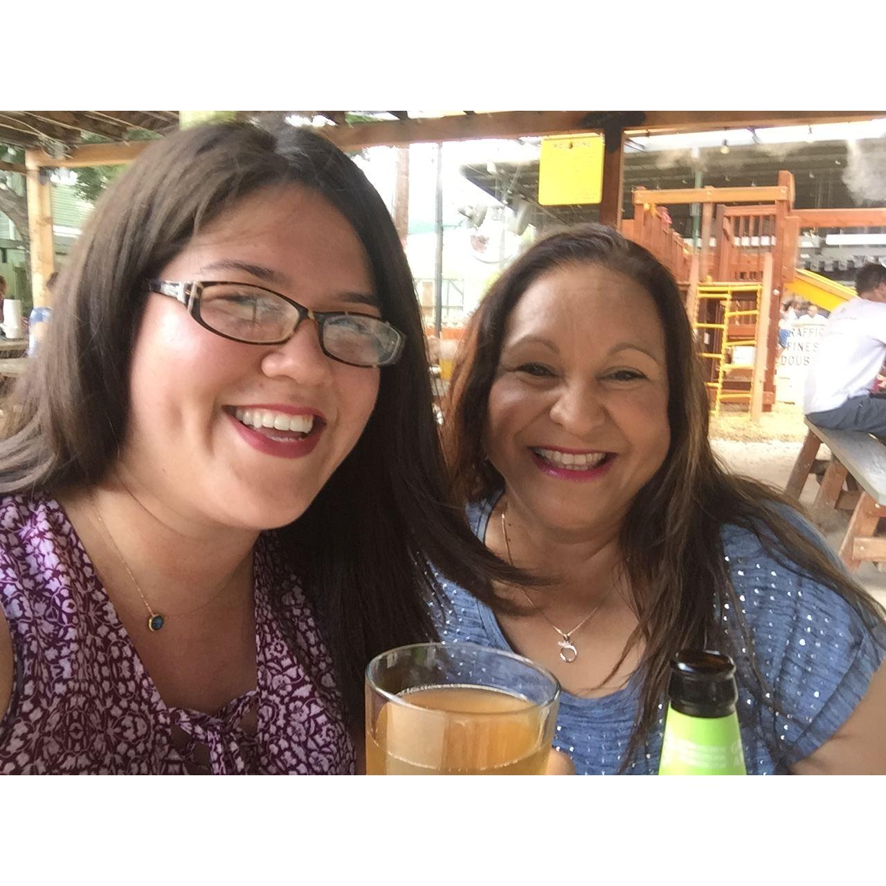 Joanna and Josie (Alicia's mom) hanging out together!