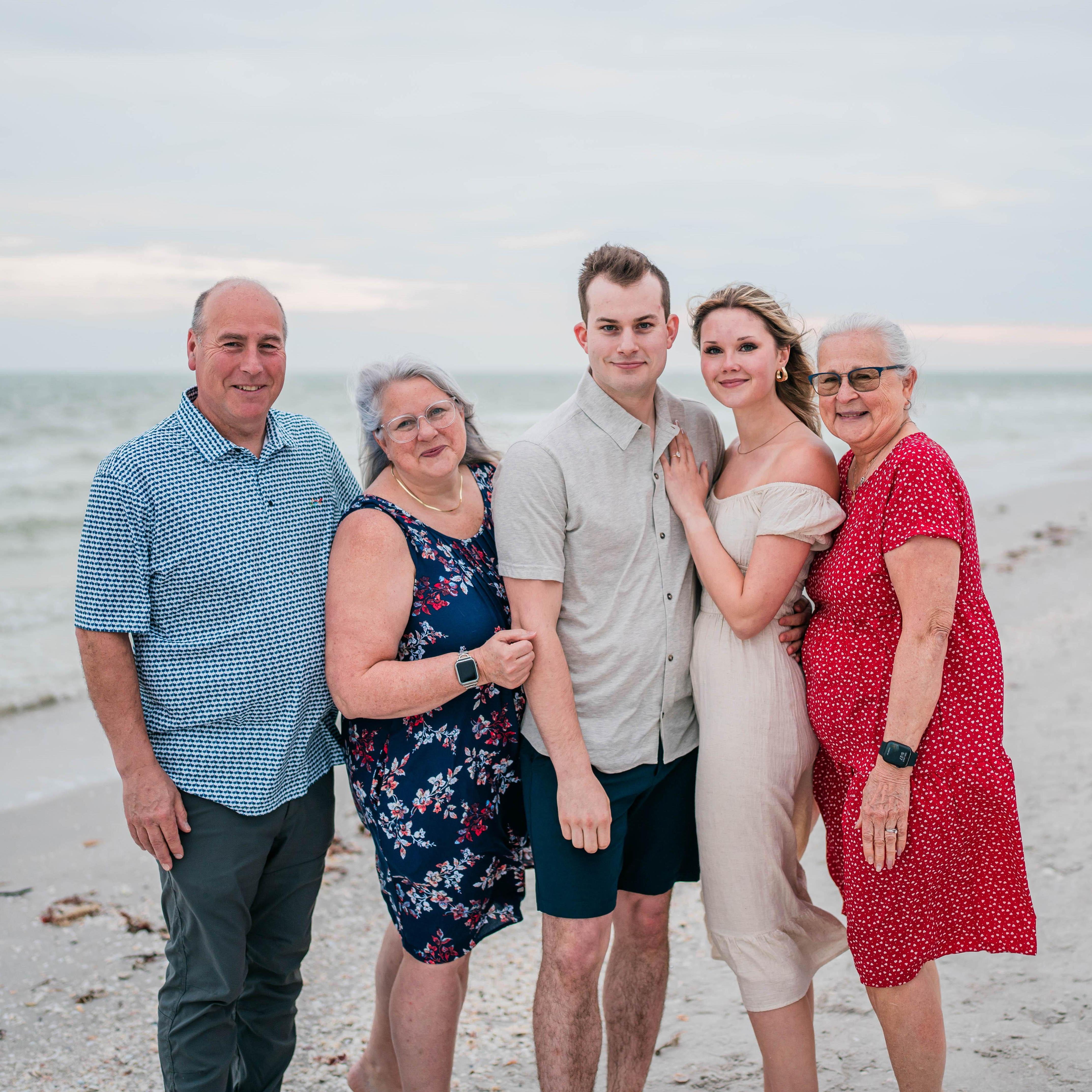 When the rest of the family showed up for our "family photos"