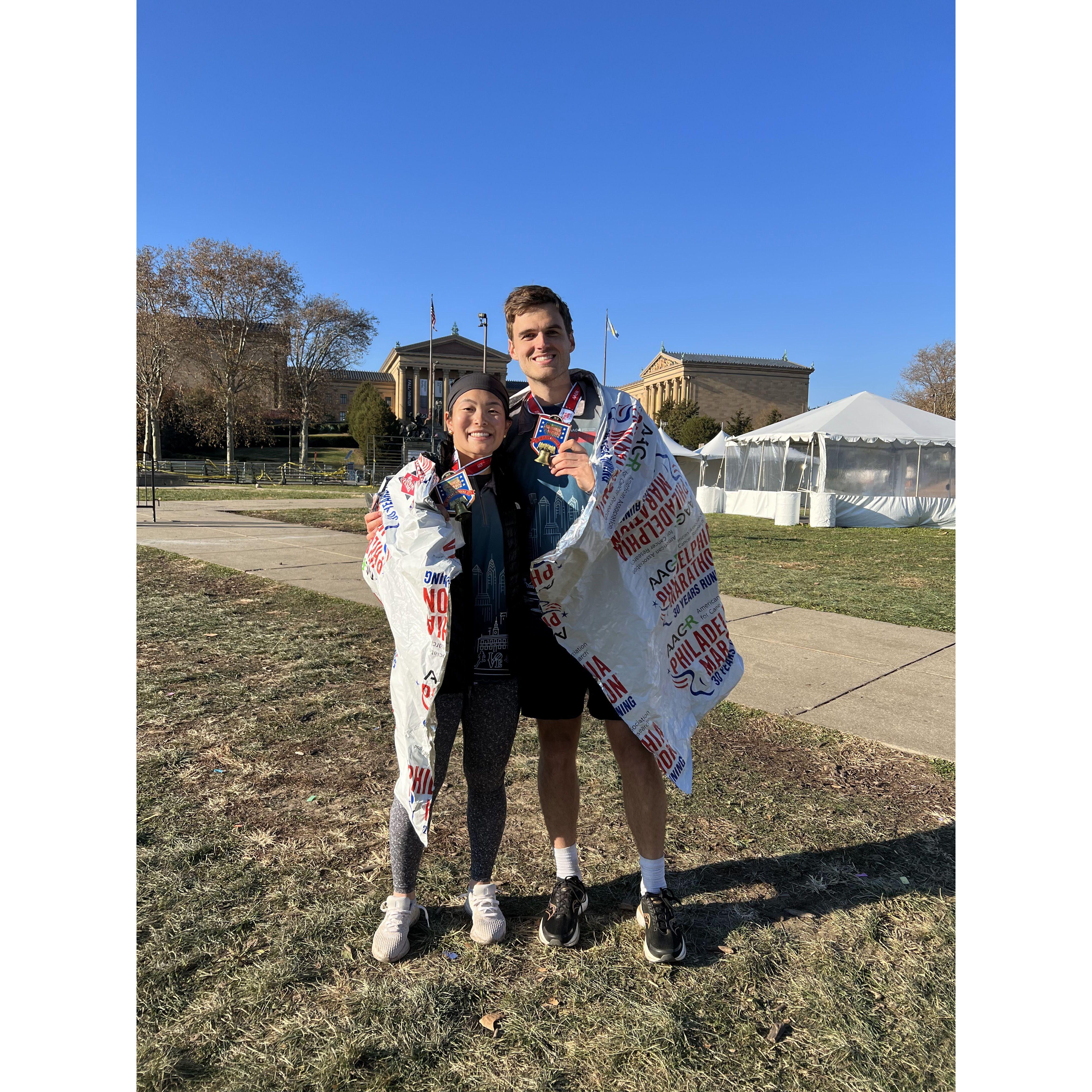 Right after the Philadelphia Marathon in November 2023