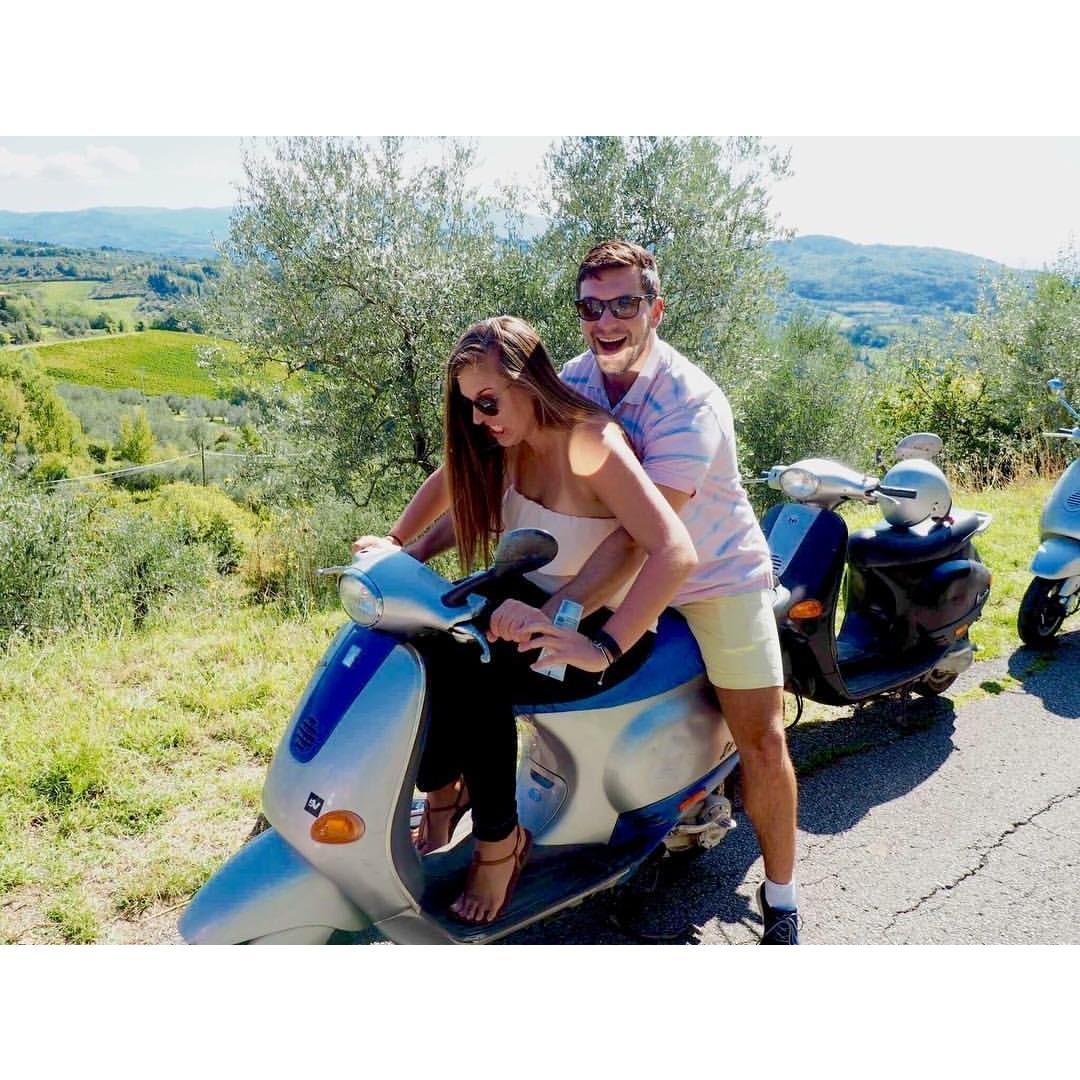 Wine tasting in Tuscany! If you can name the movie we are mimicking you know us well!