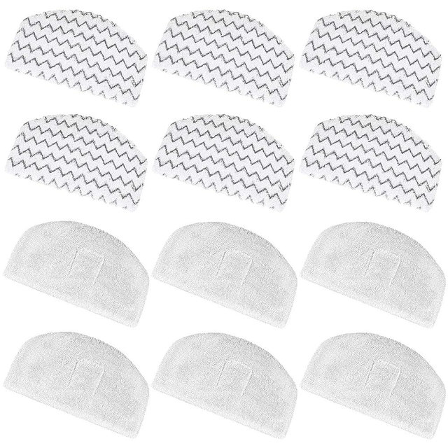 12 Pack 1940 Steam Mop Replacement Pads for Bissell Powerfresh Steam Mop 1940 1440 1806 1544 2075 2685A 2814 Series, Model 19402 19404 19408 19409 1940A 1940F 1940Q 1940T 1940W B0006 B0017 2075A 15441