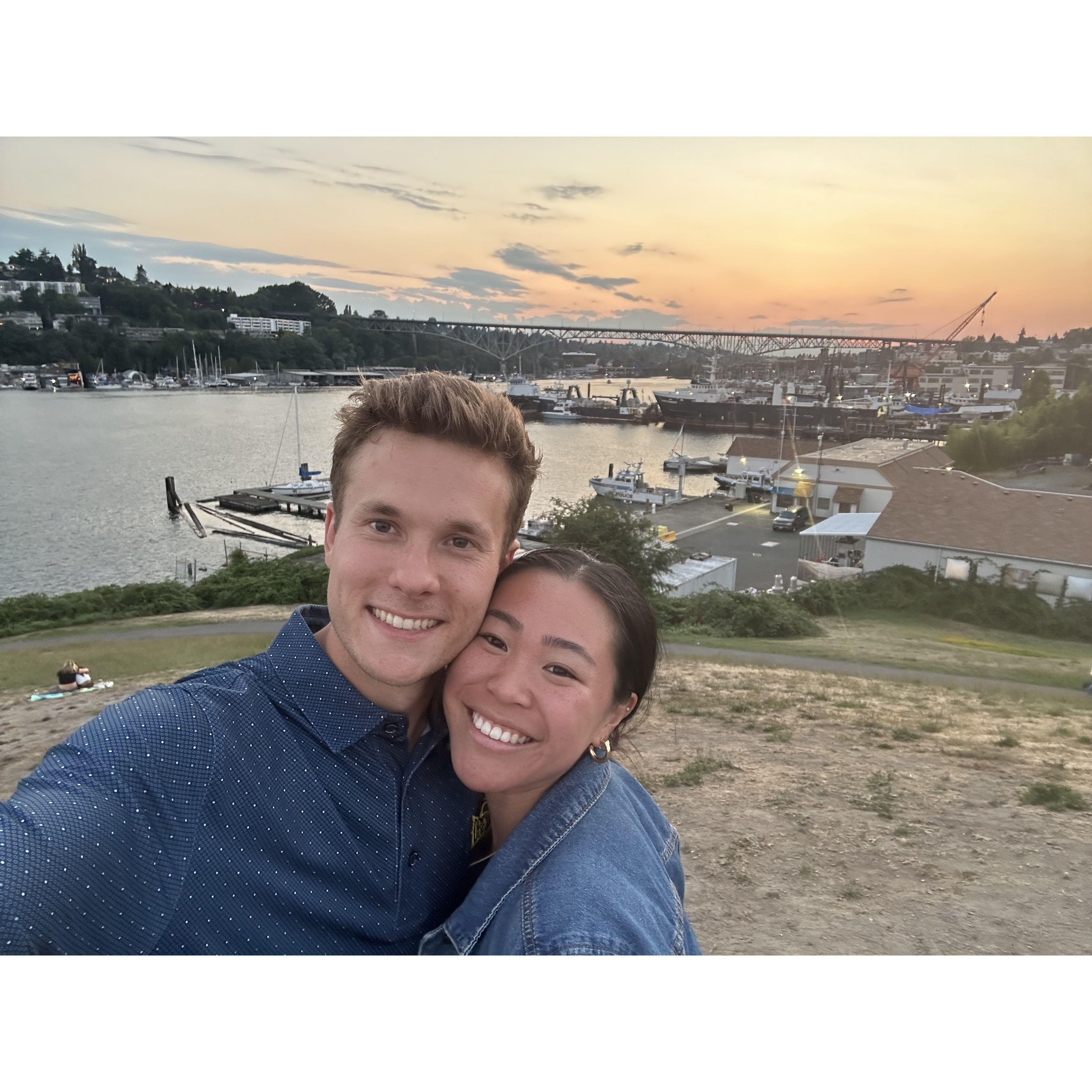 Soaking up the Seattle sunsets