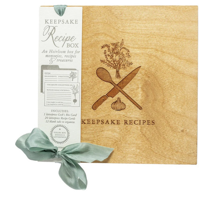 Keepsake Recipe Box & Recipe Cards
