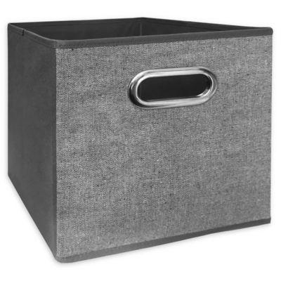 Relaxed Living 11-Inch Collapsible Storage Bin in Grey