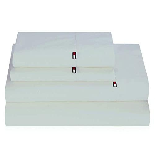 Tommy Hilfiger Signature Solid Sheet Set, King, Alloy Grey