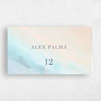 Purple Wedding Place Card - Chelan