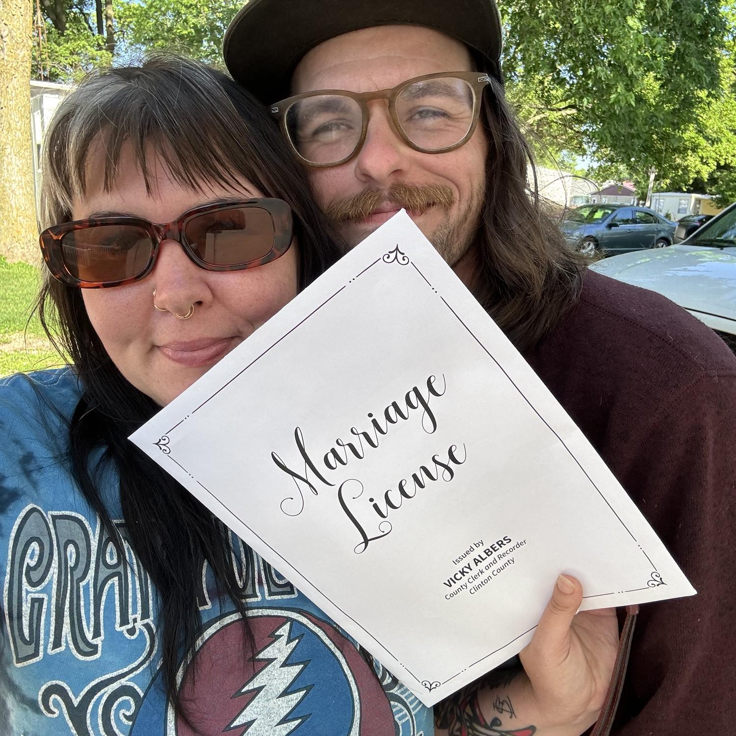 Picked up our marriage license June 7th 2024 we decided we were gonna get married on June 6th 😂
