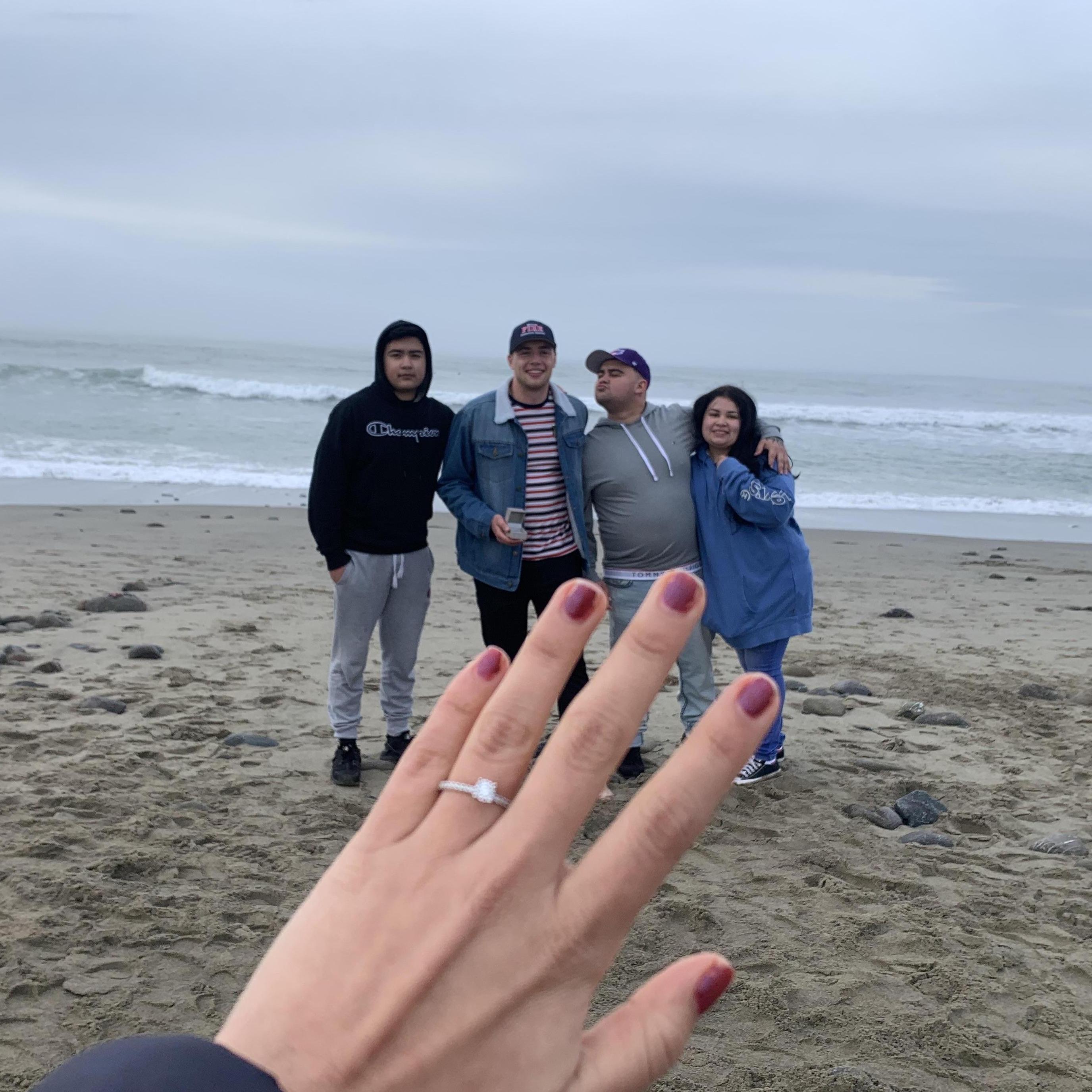 Matt proposed at Pacifica Beach, a very special location for many reasons.