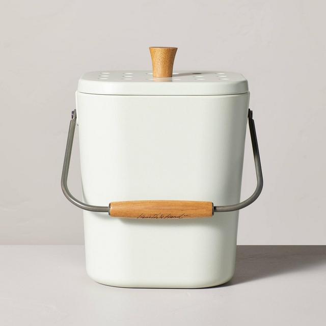 Countertop Melamine Compost Bin Light Green - Hearth & Hand™ with Magnolia