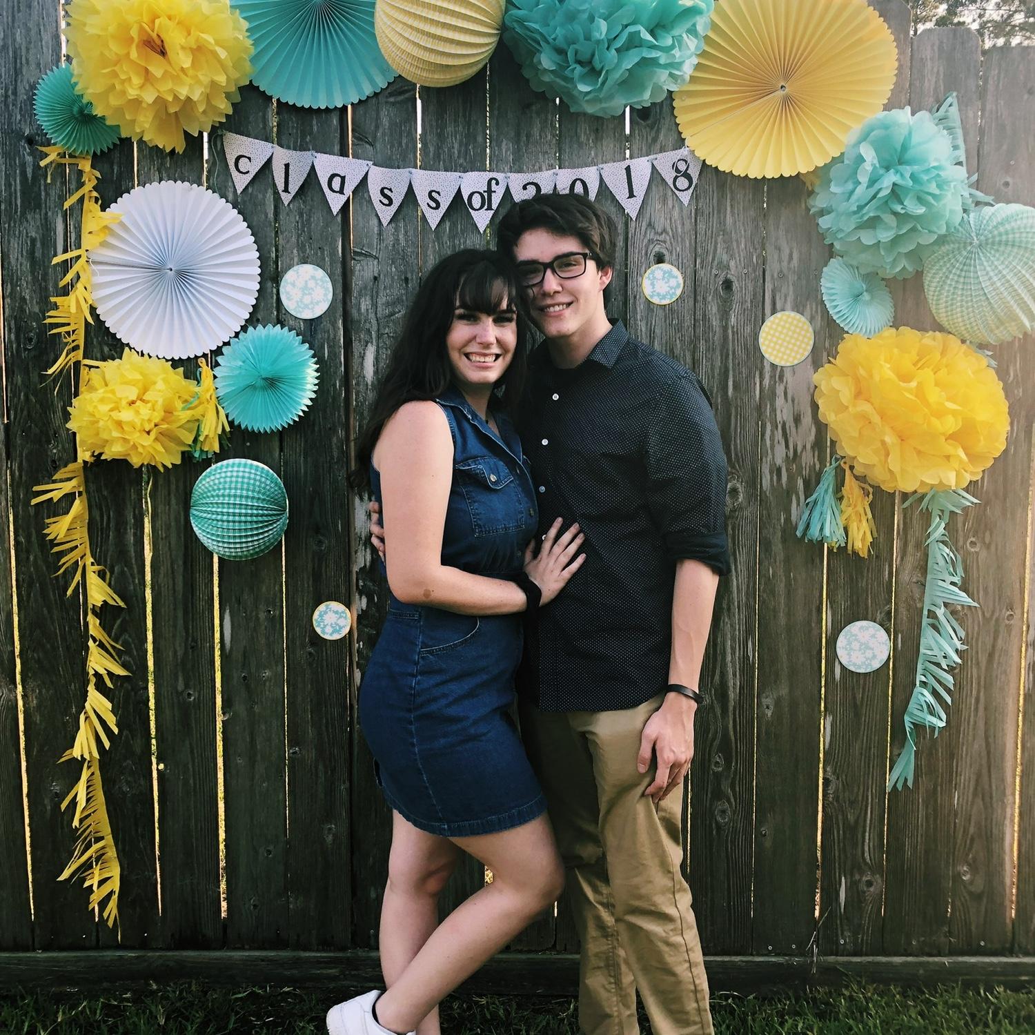 Celebrating high school graduation together!