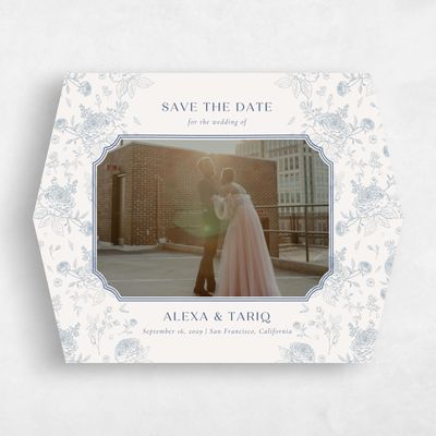 Blue Diamond Wedding Save the Date - Kerenza Photo