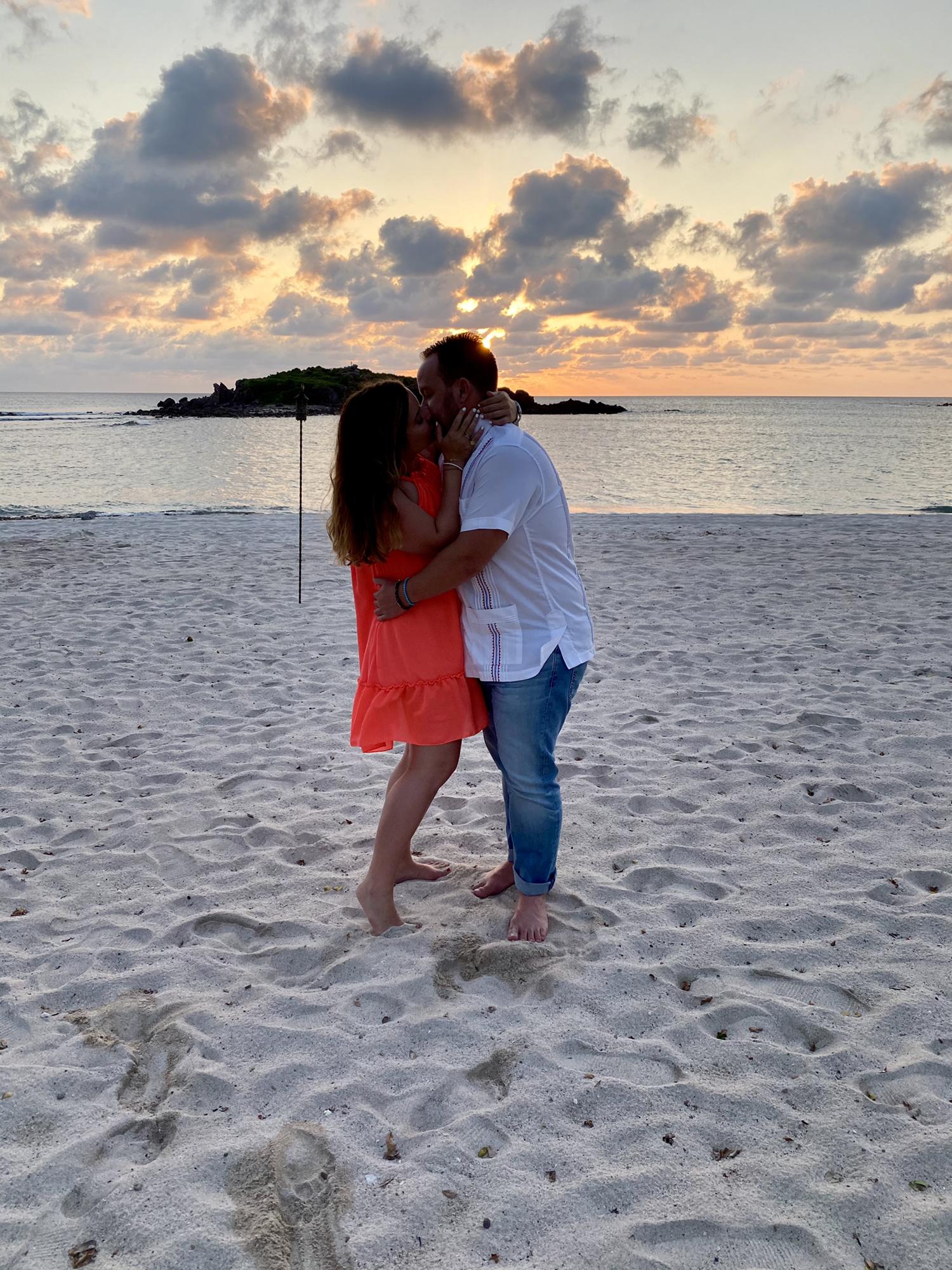 Birthday sunset kisses at the St. Regis Punta Mita (Mexico).