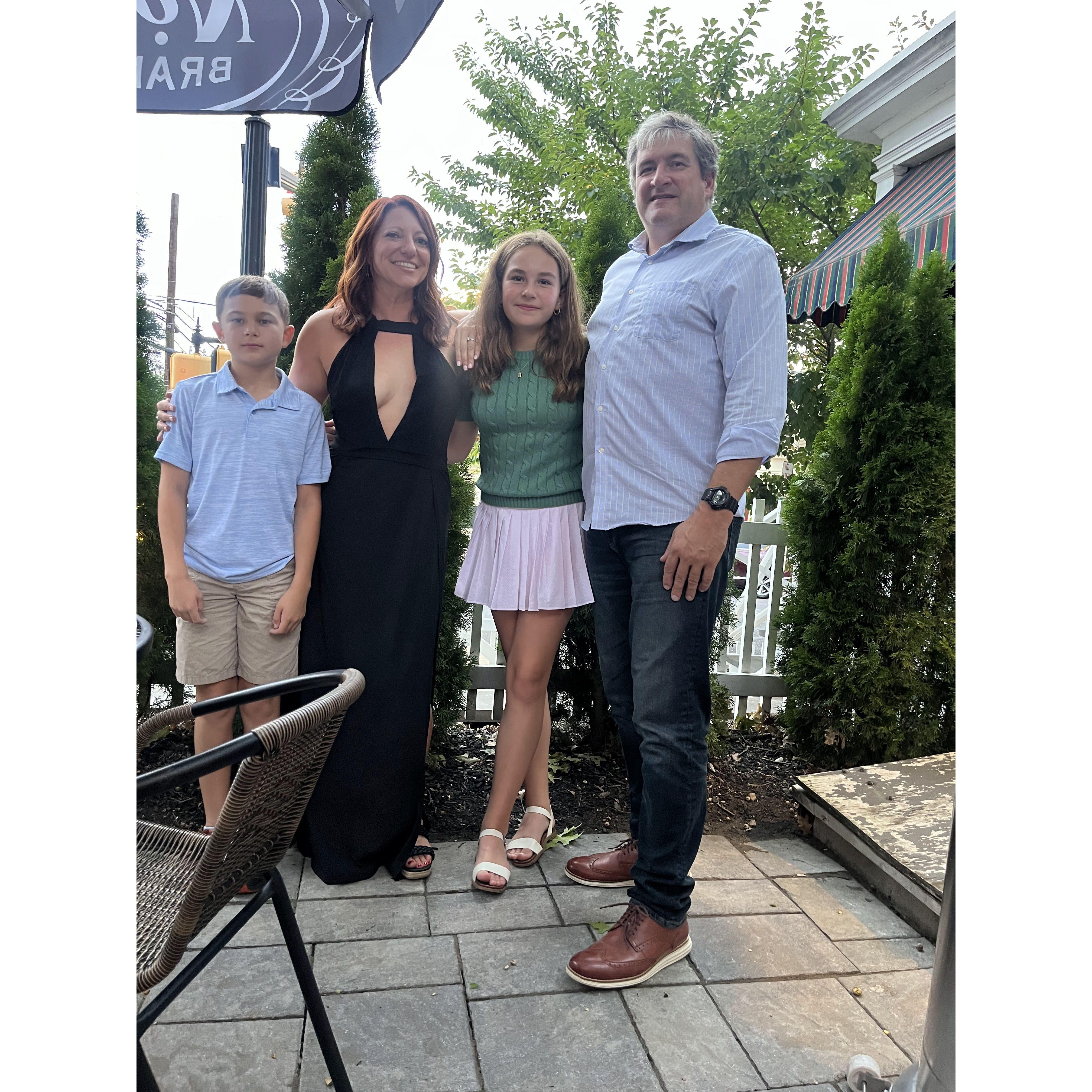 First family picture after engagement