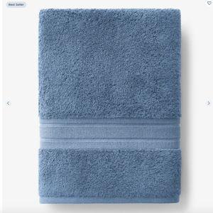 Turkish Cotton Bath Sheets in "Soft Blue"